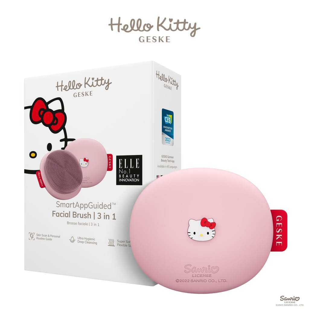 Фото товару: Щітка для обличчя GESKE Facial Brush 3в1 by Hello Kitty pink № 0