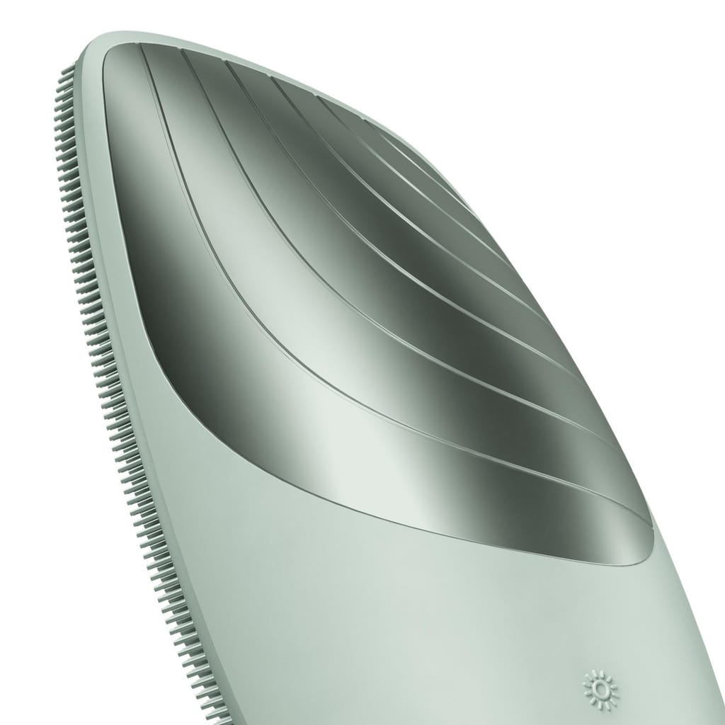 Фото товару: Електронна звукова термо щітка для обличчя GESKE Sonic Thermo Facial Brush 6в1 green № 4