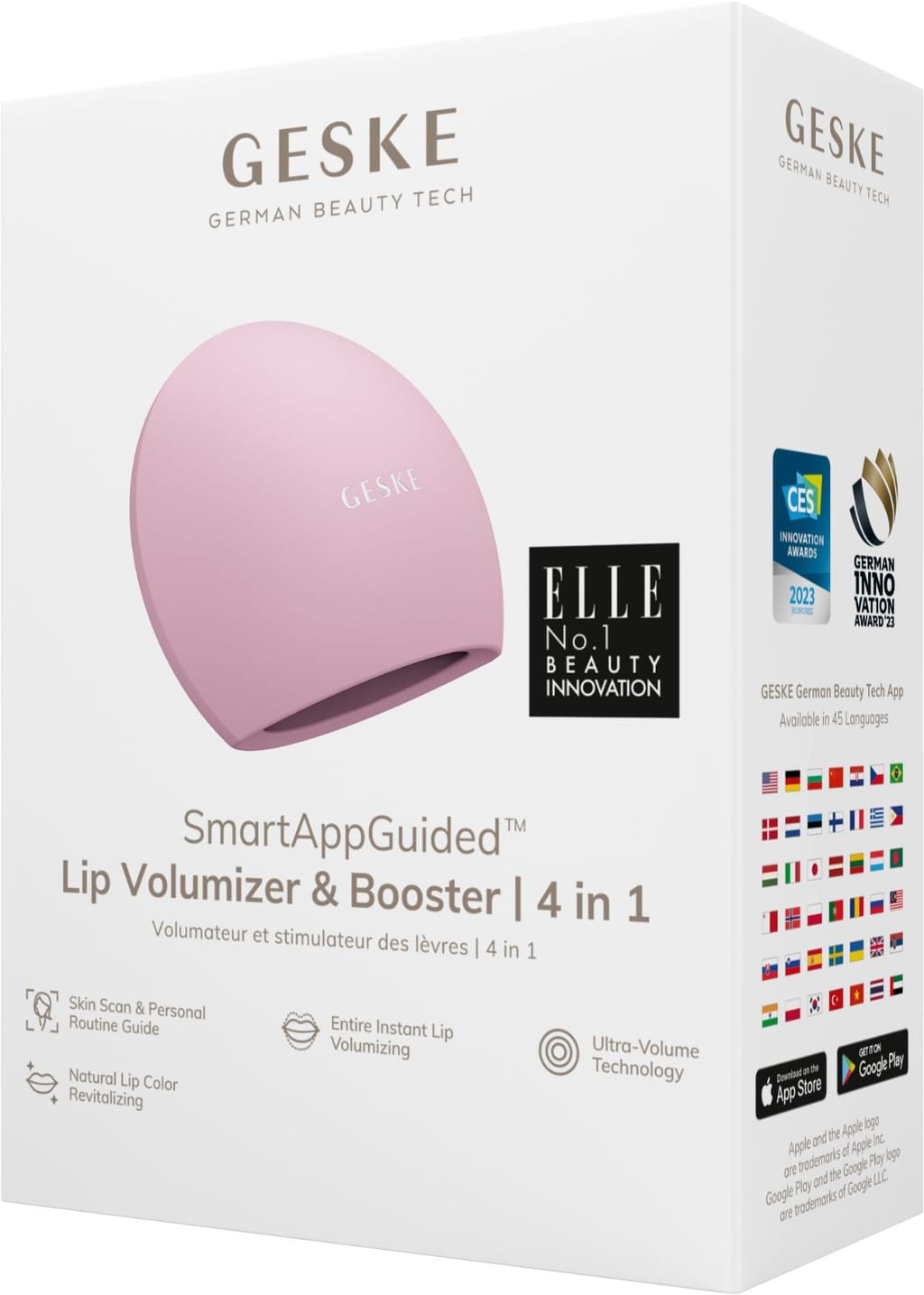 Фото товару: Пристрій для збільшення обʼєму губ GESKE Lip Volumizer&Booster 4в1 Big pink № 7