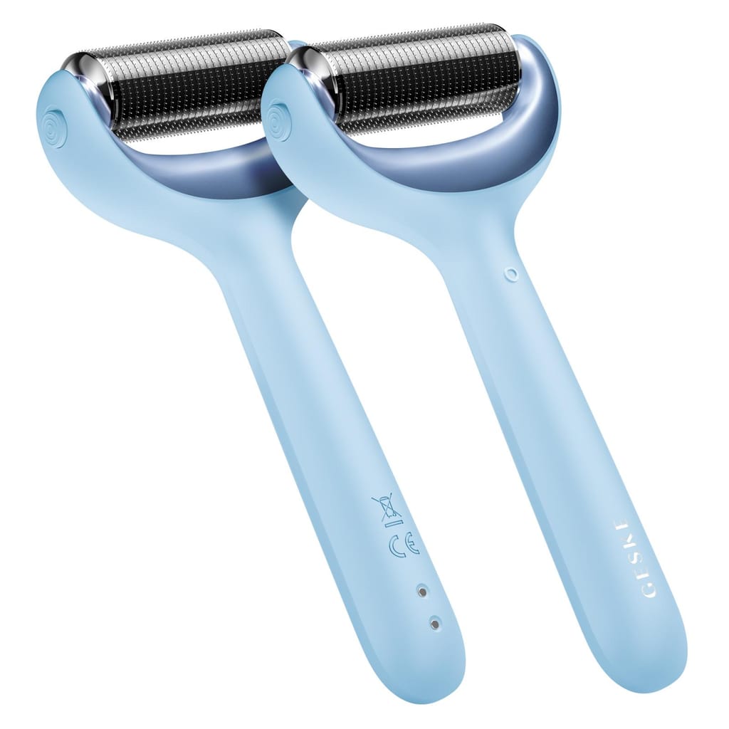 Фото товару: Ролер для голкової мезотерапії обличчя та тіла GESKE MicroNeedle Face&Body Roller 9в1 aquamarine № 5