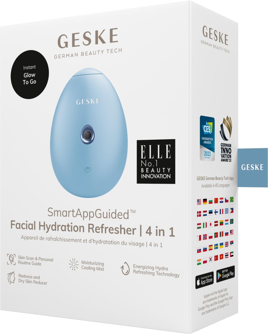 Фото товару: Електронний освіжувач для зволоження обличчя GESKE Facial Hydration Refresher 4в1 aquamarine № 7