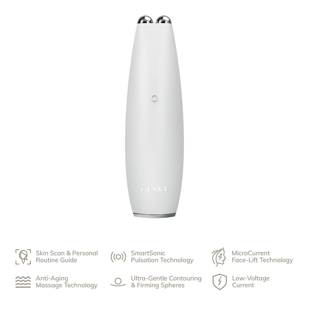 Фото товару: Мікрострумова ручка для підтяжки обличчя GESKE MicroCurrent Face-Lift Pen 6в1 white № 1