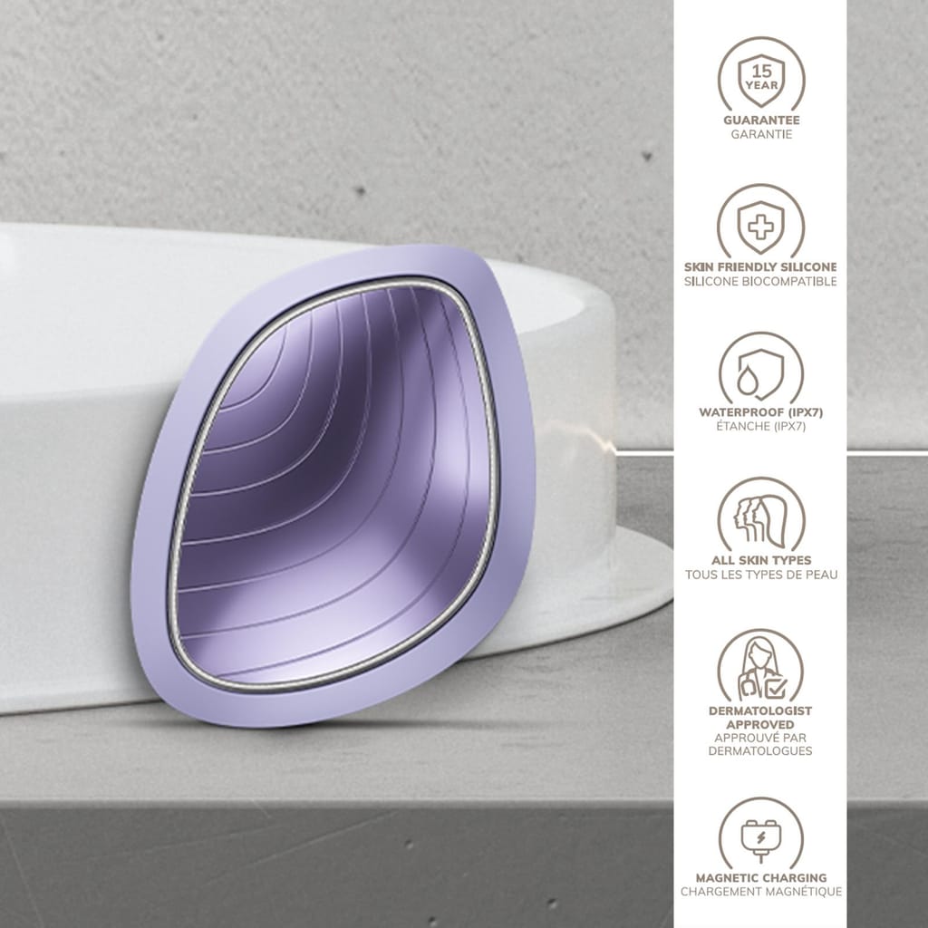 Фото товару: Ультразвукова маска тепло та холод GESKE Sonic Warm&Cool Mask 9в1 purple № 2