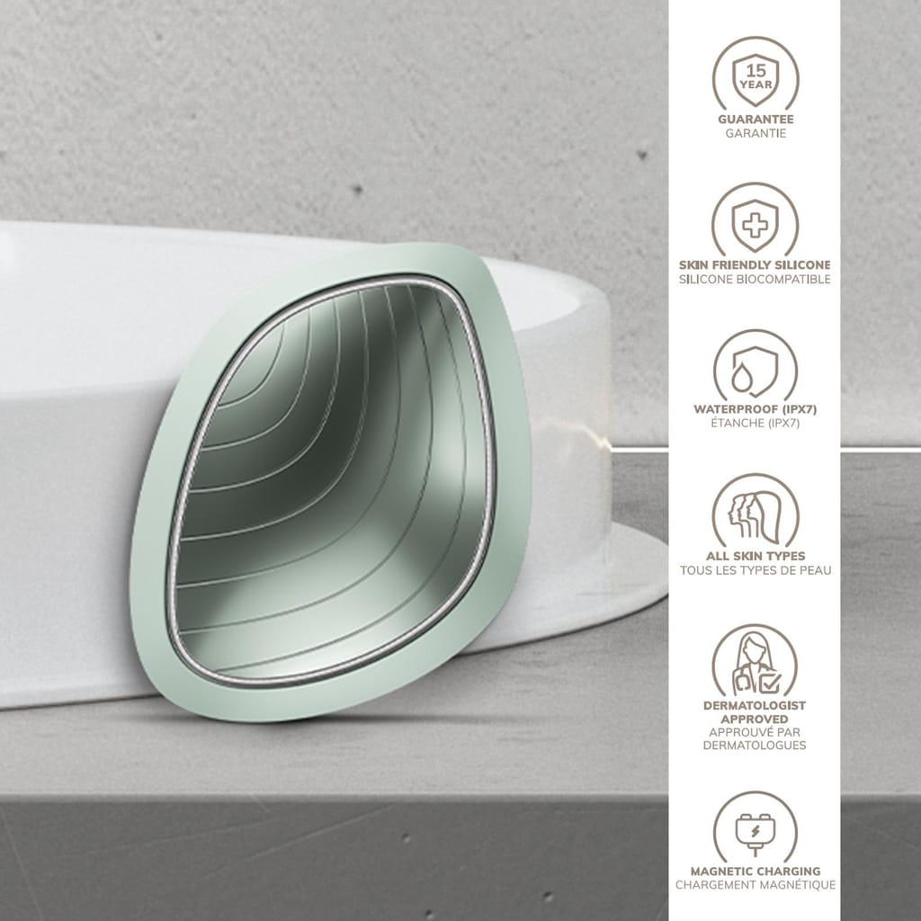 Фото товару: Ультразвукова маска тепло та холод GESKE Sonic Warm&Cool Mask 9в1 green № 2