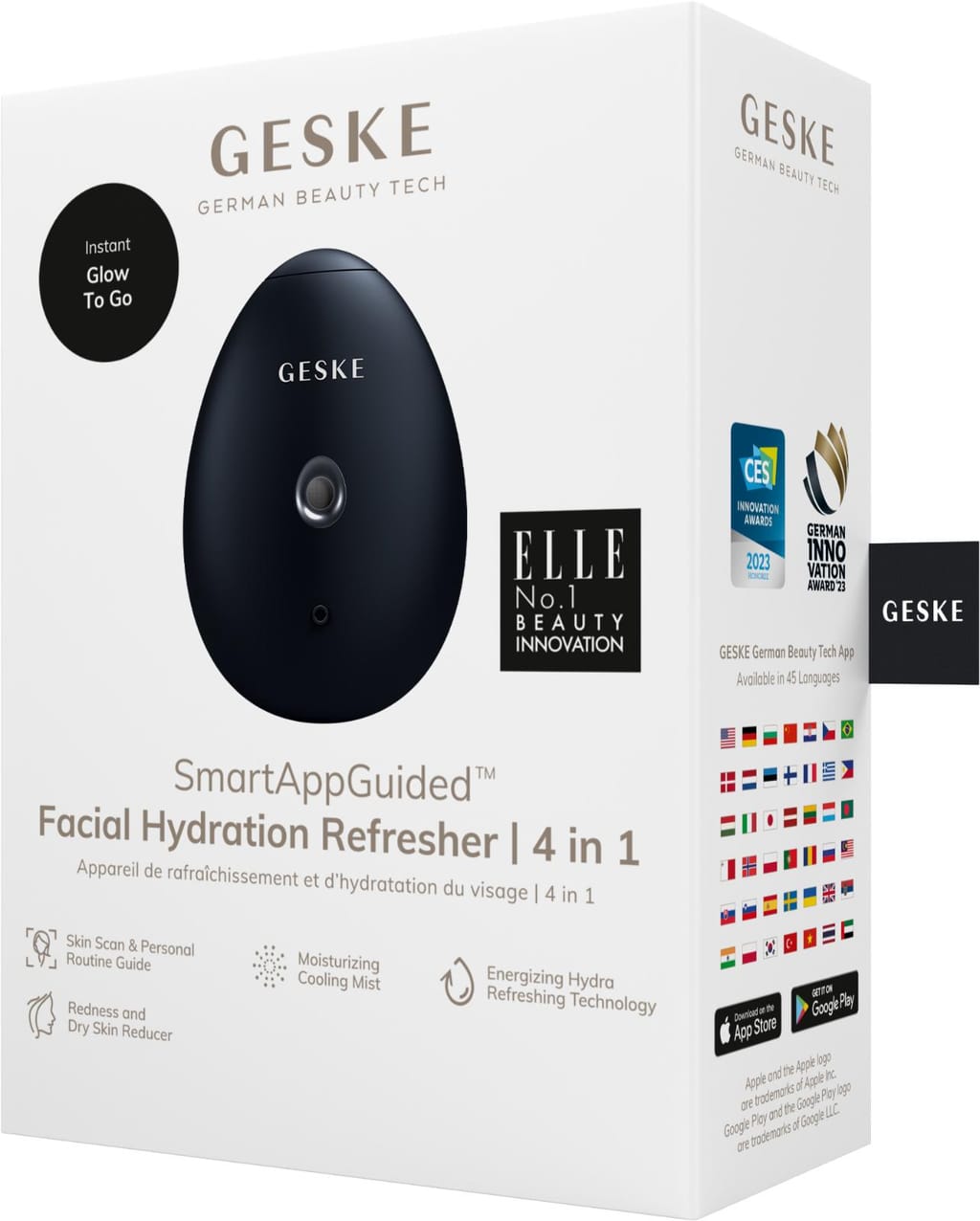 Фото товару: Електронний освіжувач для зволоження обличчя GESKE Facial Hydration Refresher 4в1 black № 7