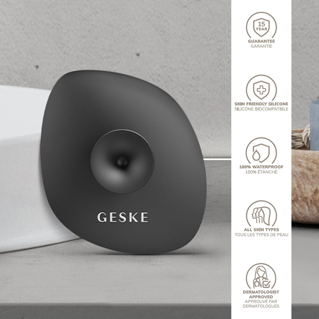 Фото товару: Щітка для обличчя GESKE Facial Brush 4в1 з тримачем gray № 2