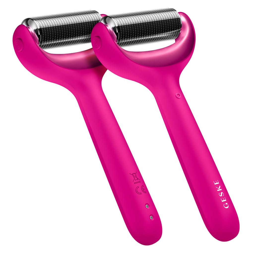 Фото товару: Ролер для голкової мезотерапії обличчя та тіла GESKE MicroNeedle Face&Body Roller 9в1 magenta № 5