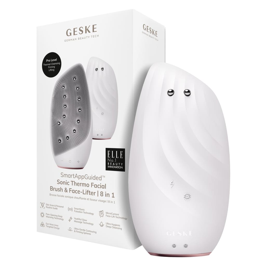 Фото товару: Очищувальна щітка для обличчя GESKE Sonic Thermo Facial Brush&Face-Lifter 8в1 starlight № 0