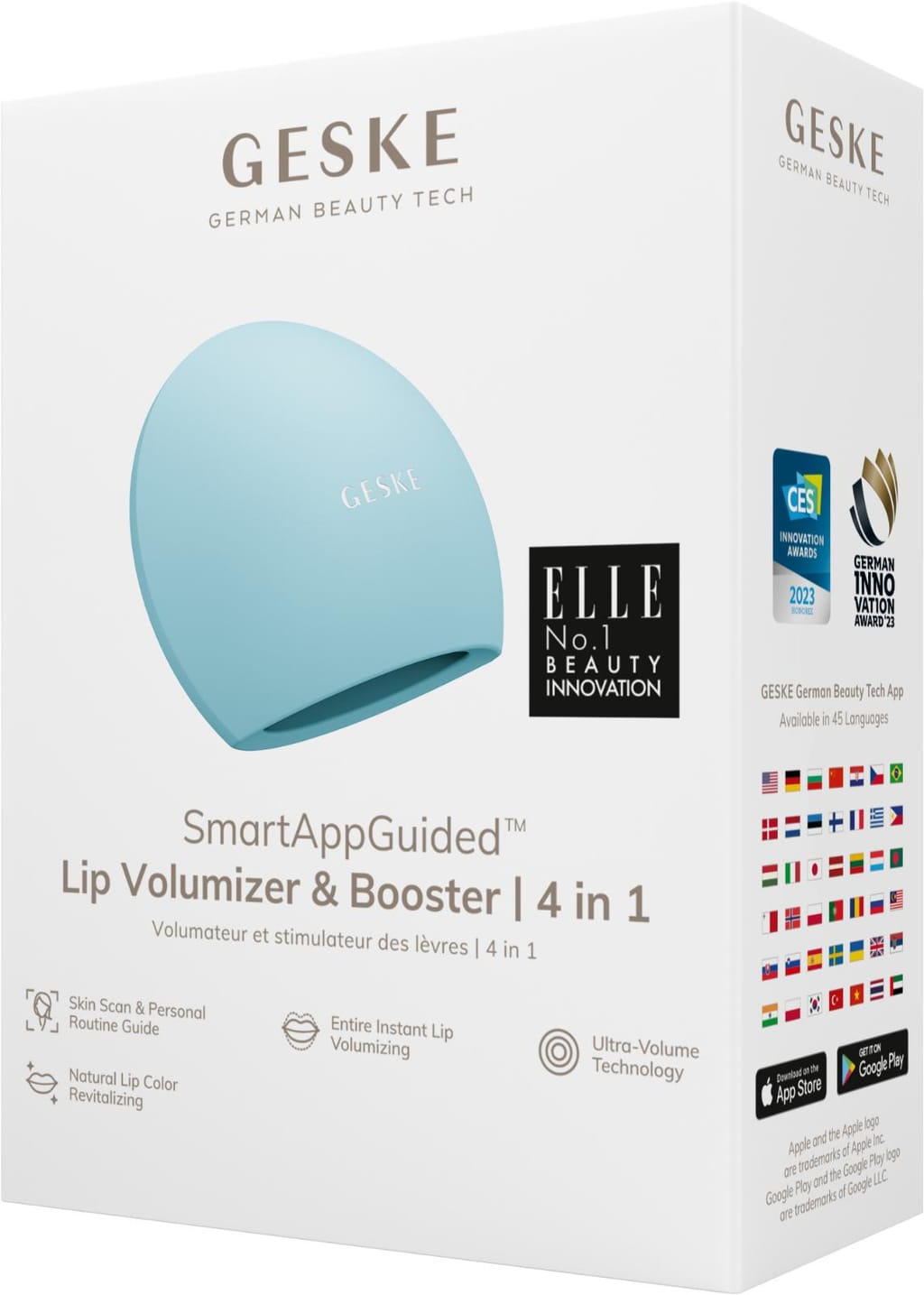 Фото товару: Пристрій для збільшення обʼєму губ GESKE Lip Volumizer&Booster 4в1 Big turquoise № 7