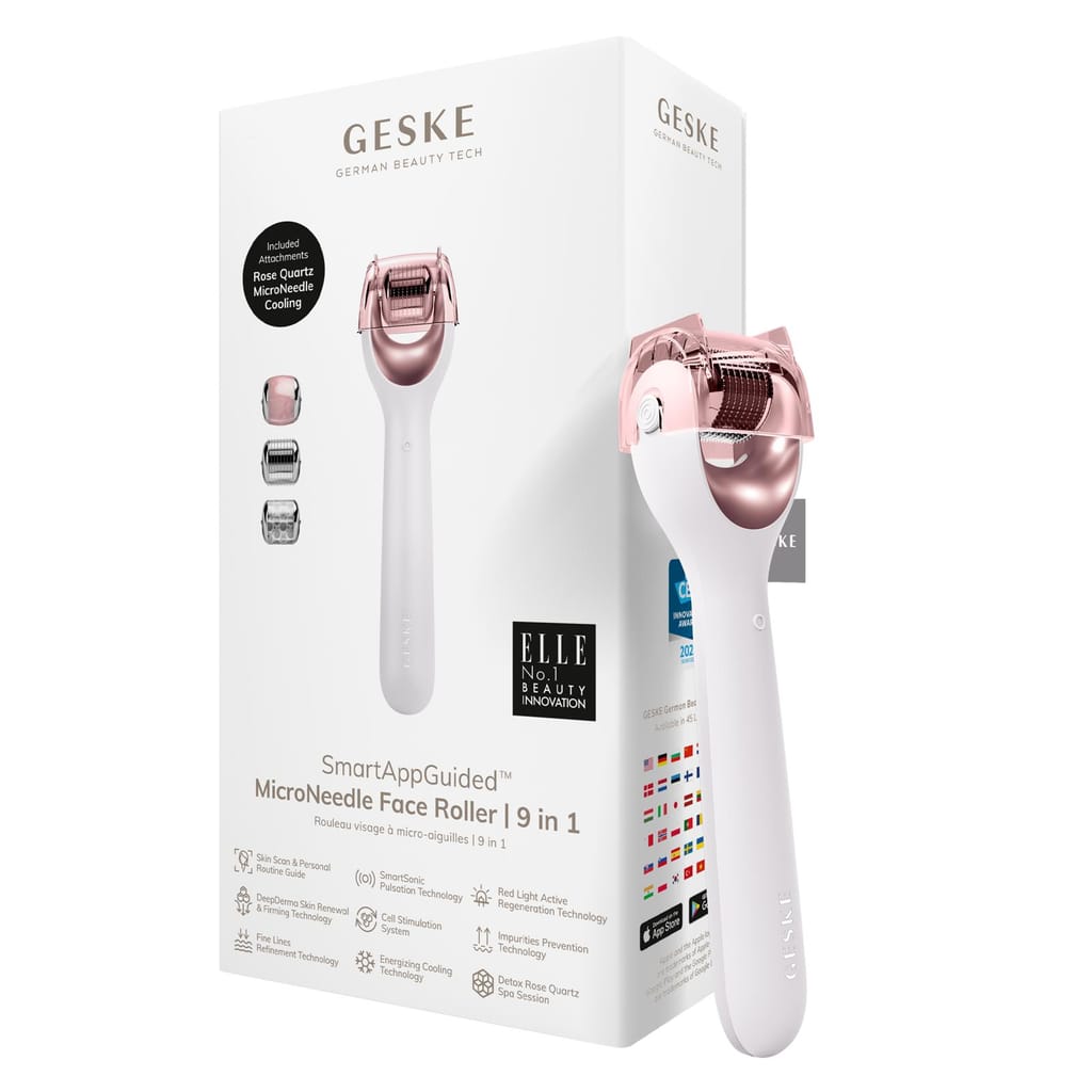 Фото товару: Електронний ролер для обличчя з мікроголками GESKE MicroNeedle Face Roller 9в1 starlight № 0