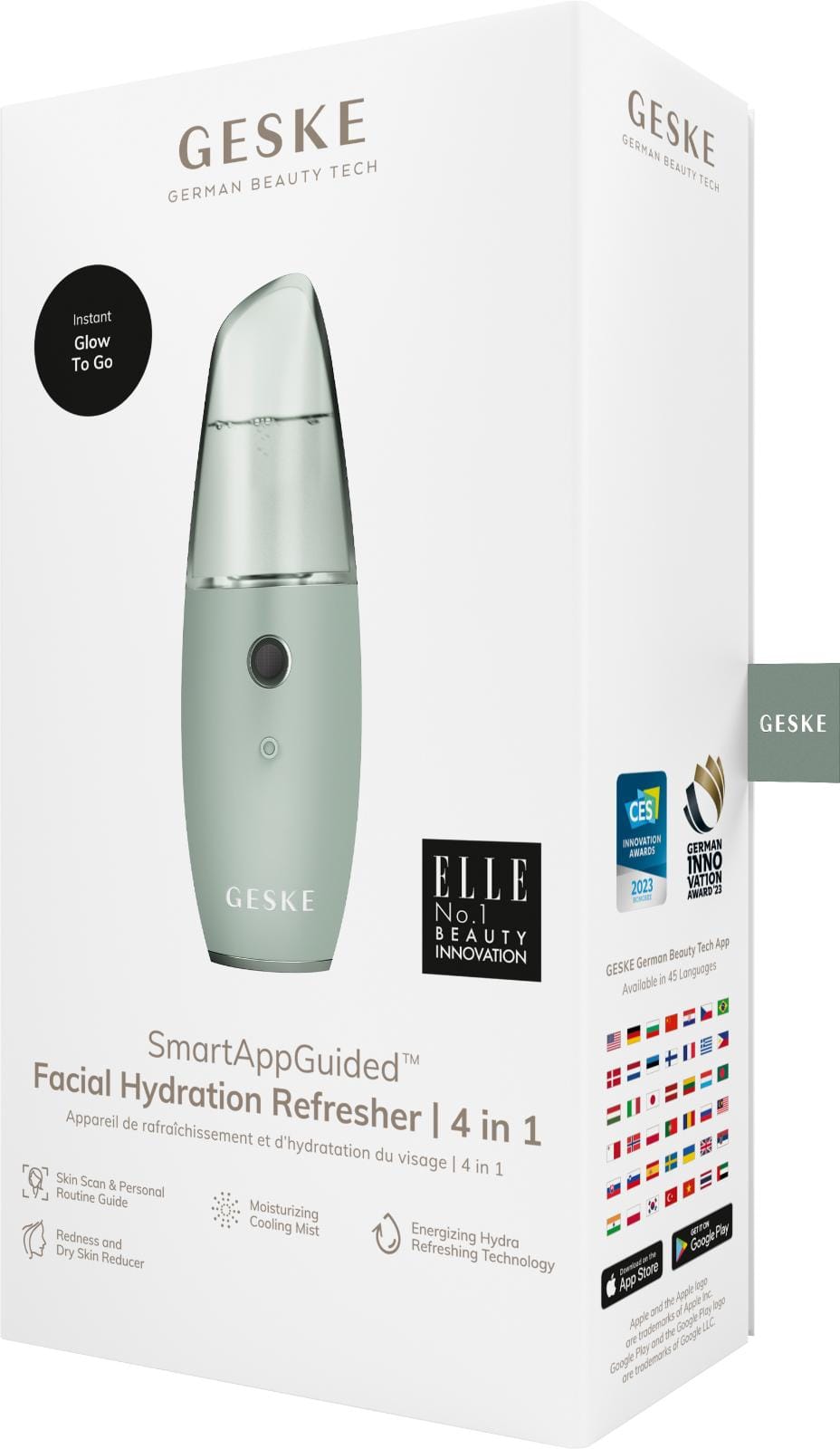 Фото товару: Зволожувач для шкіри обличчя GESKE Facial Hydration Refresher 4 in 1 green № 7