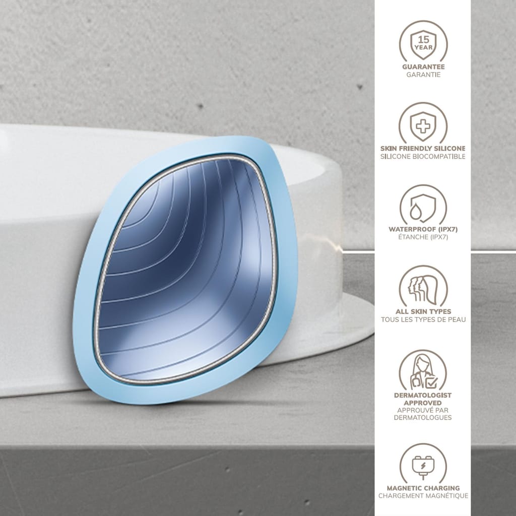 Фото товару: Ультразвукова маска тепло та холод GESKE Sonic Warm&Cool Mask 9в1 aquamarine № 2