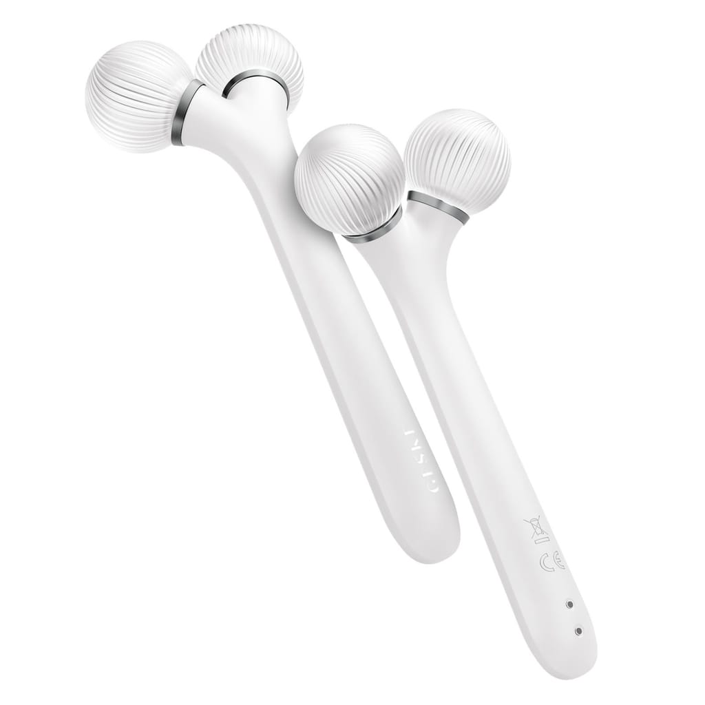Фото товару: Електронний ультразвуковий ролик для обличчя GESKE Sonic Facial Roller 4в1 white № 5