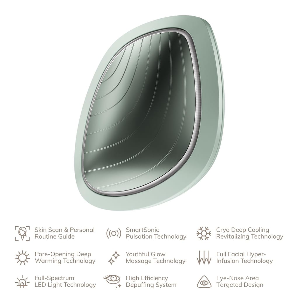 Фото товару: Ультразвукова маска тепло та холод GESKE Sonic Warm&Cool Mask 9в1 green № 1