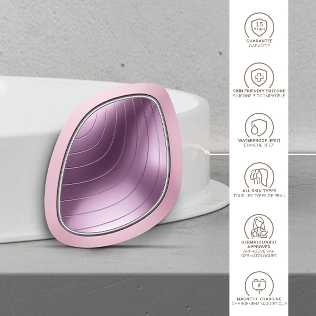 Фото товару: Ультразвукова маска тепло та холод GESKE Sonic Warm&Cool Mask 9в1 pink № 2