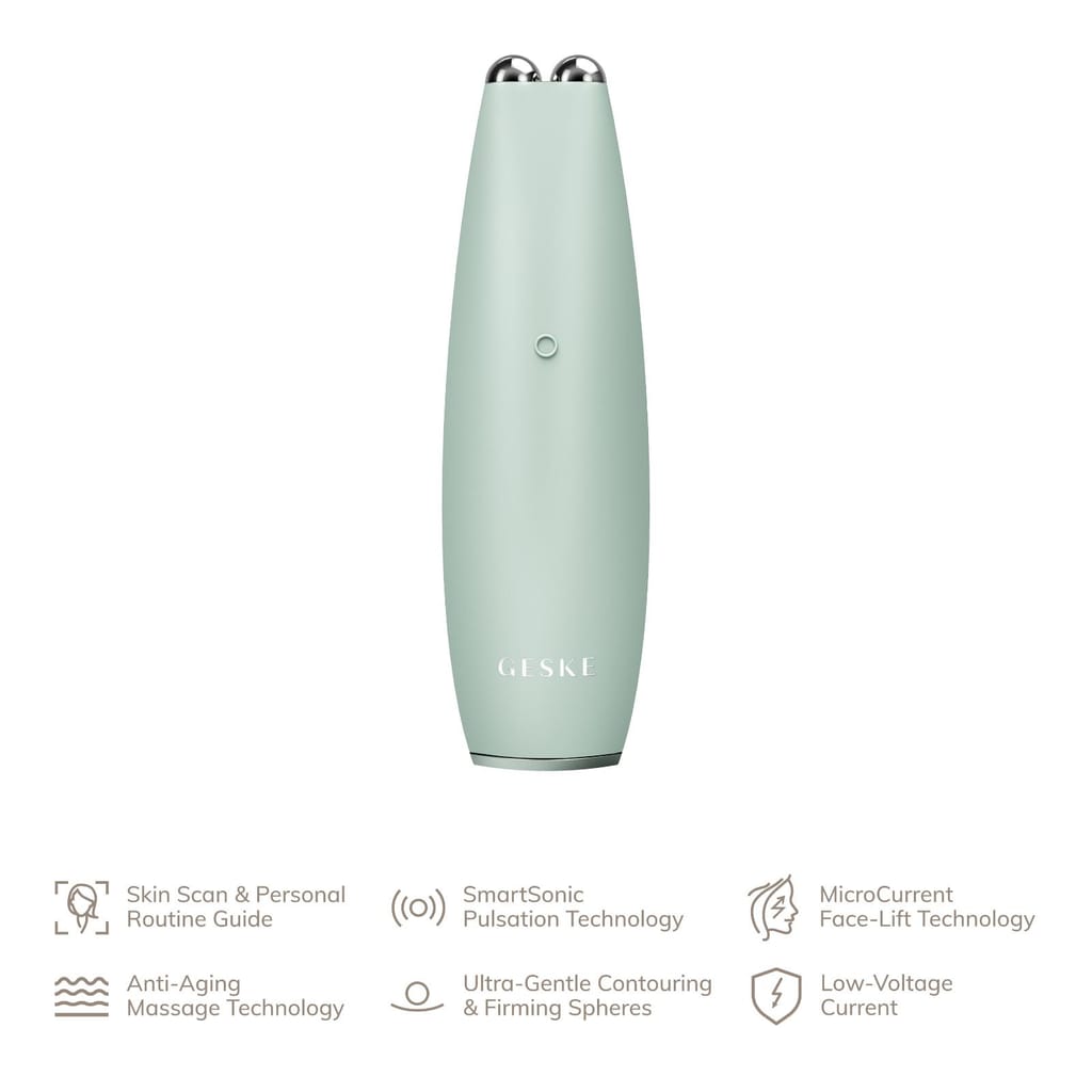 Фото товару: Мікрострумова ручка для підтяжки обличчя GESKE MicroCurrent Face-Lift Pen 6в1 green № 1