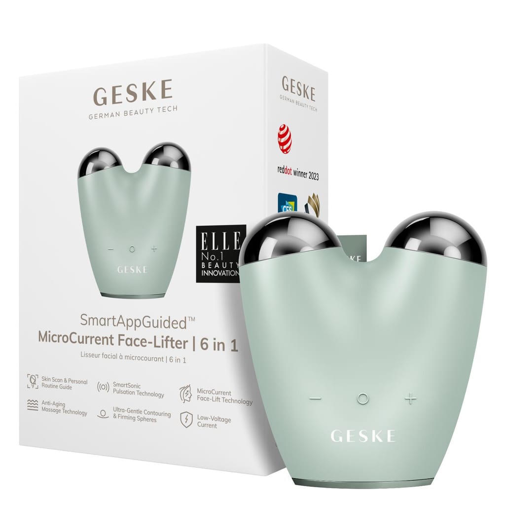Фото товару: Мікрострумовий підтягувач обличчя GESKE MicroCurrent Face-Lifter 6в1 green № 0