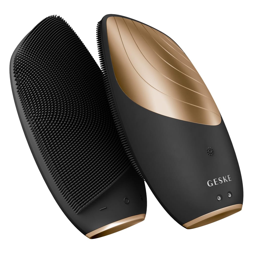 Фото товару: Електронна звукова термо щітка для обличчя GESKE Sonic Thermo Facial Brush 6в1 gray № 5