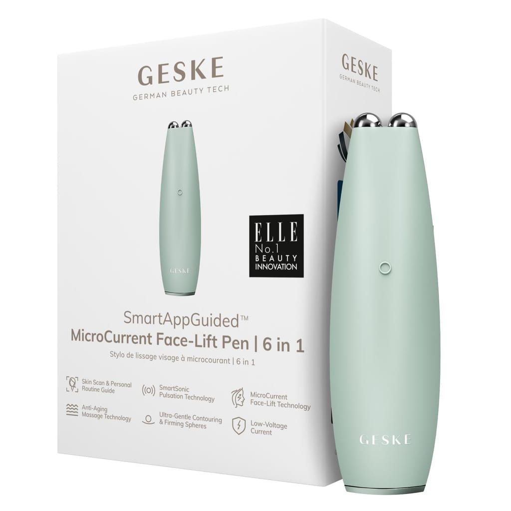Фото товару: Мікрострумова ручка для підтяжки обличчя GESKE MicroCurrent Face-Lift Pen 6в1 green № 0