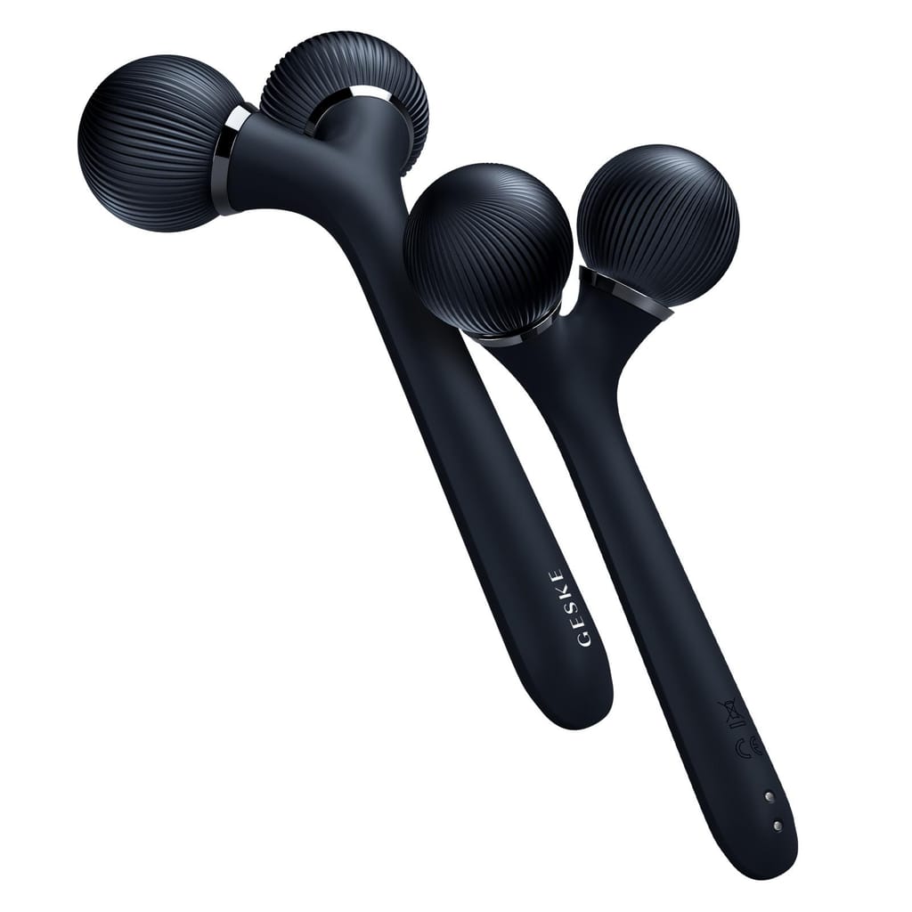 Фото товару: Електронний ультразвуковий ролик для обличчя та тіла GESKE Sonic Facial&Body Roller 4в1 black № 5