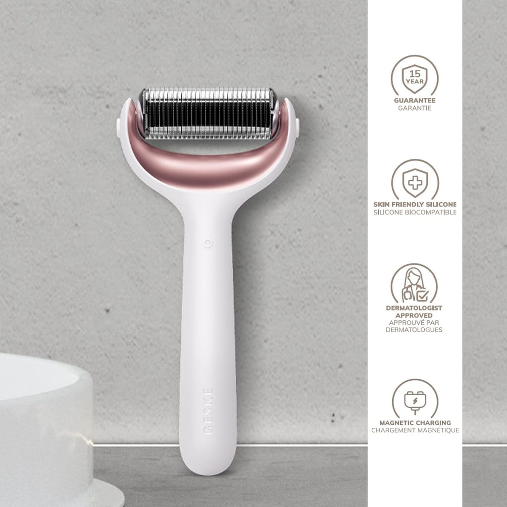 Фото товару: Ролер для голкової мезотерапії обличчя та тіла GESKE MicroNeedle Face&Body Roller 9в1 starlight № 2