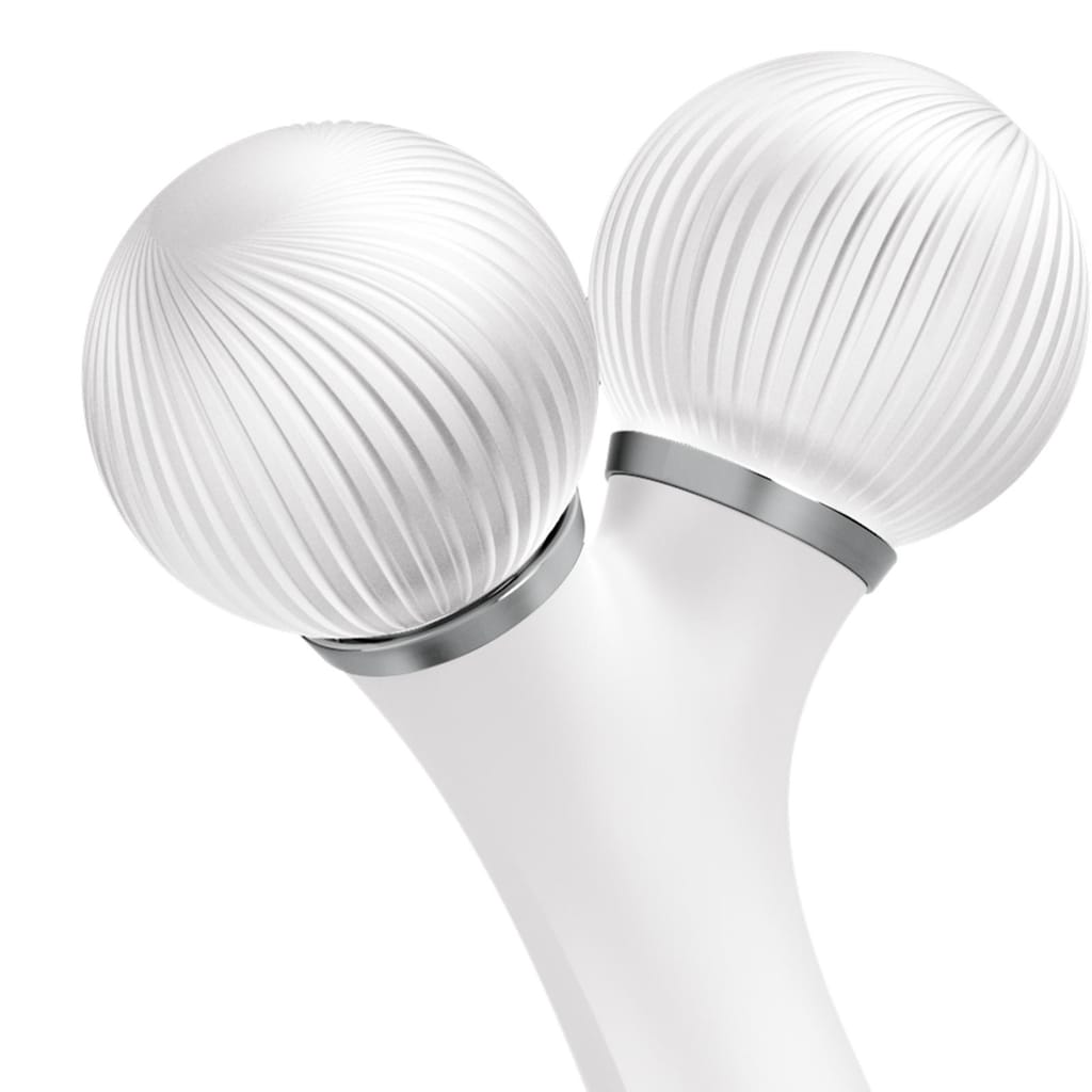 Фото товару: Електронний ультразвуковий ролик для обличчя GESKE Sonic Facial Roller 4в1 white № 4
