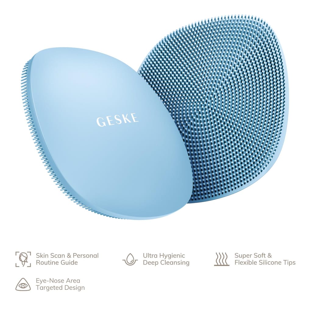 Фото товару: Щітка для обличчя GESKE Facial Brush 4в1 aquamarine № 1
