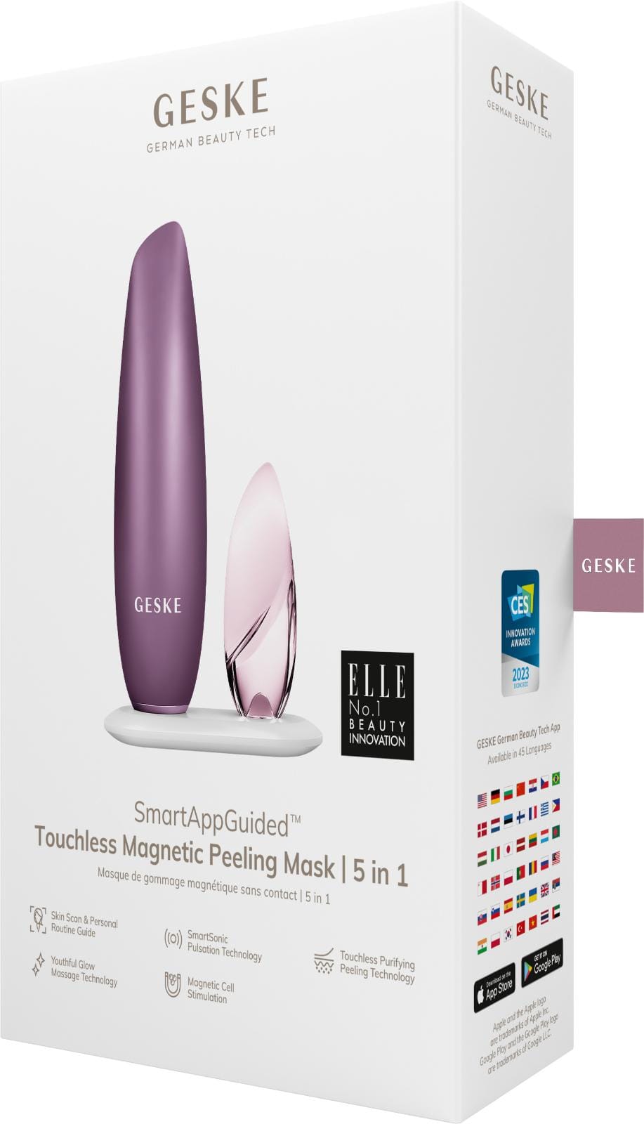 Фото товару: Безконтактна магнітна пілінг-маска GESKE Touchless Magnetic Peeling Mask 5в1 pink № 7