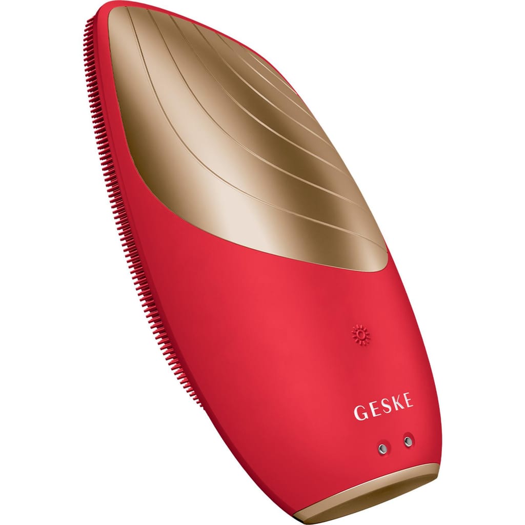 Фото товару: Електронна звукова термо щітка для обличчя GESKE Sonic Thermo Facial Brush 6в1 red № 4