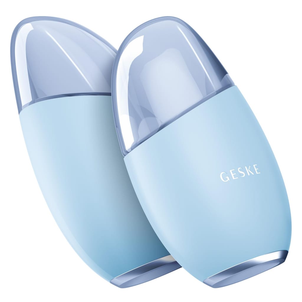 Фото товару: Масажер для обличчя GESKE Cool&Warm Eye and Face Massager 7в1 aquamarine № 5