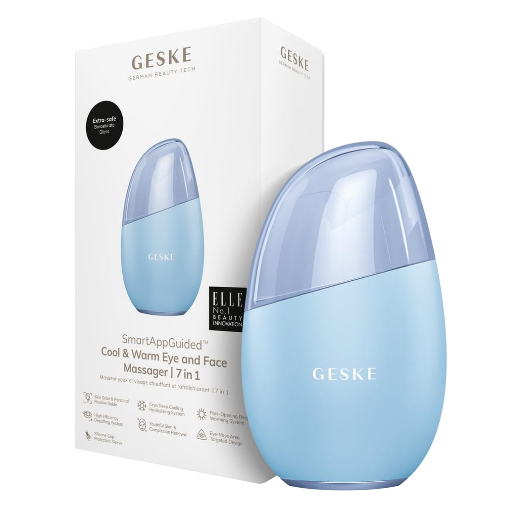 Фото товару: Масажер для обличчя GESKE Cool&Warm Eye and Face Massager 7в1 aquamarine № 0