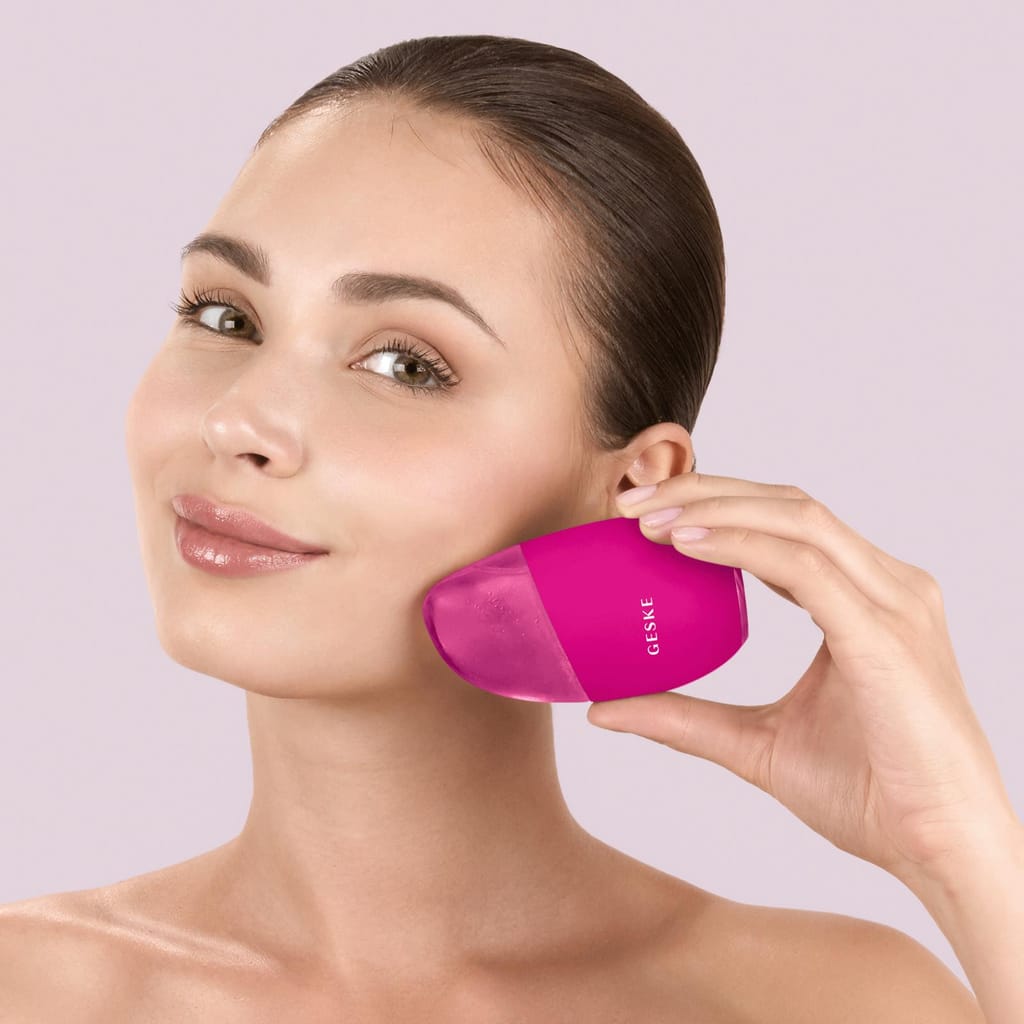 Фото товару: Масажер для обличчя GESKE Cool&Warm Eye and Face Massager 7в1 magenta № 3