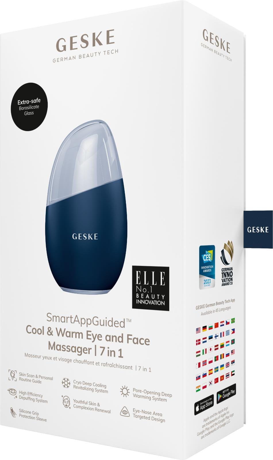 Фото товару: Масажер для обличчя GESKE Cool&Warm Eye and Face Massager 7в1 midnight № 7