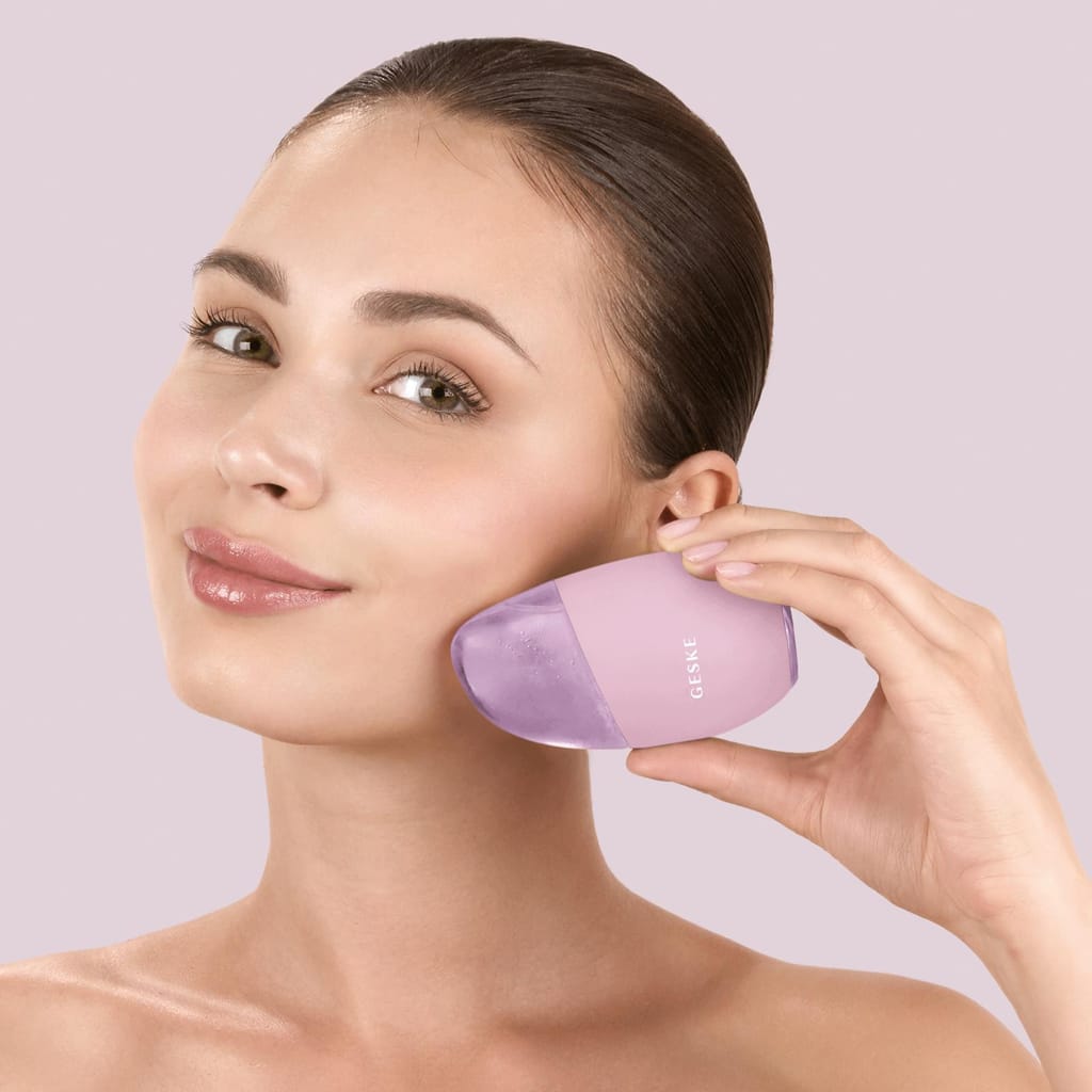 Фото товару: Масажер для обличчя GESKE Cool&Warm Eye and Face Massager 7в1 pink № 3