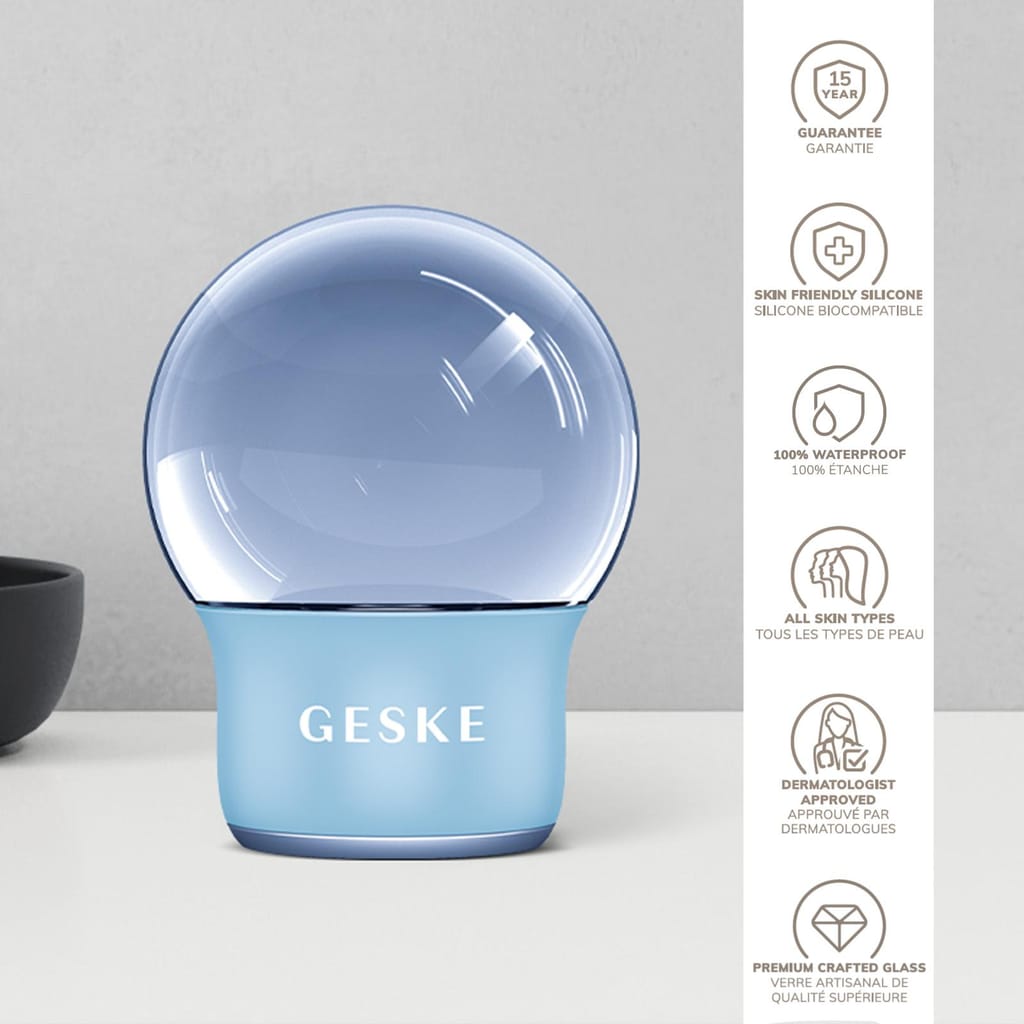 Фото товару: Масажер для обличчя і тіла GESKE Cool&Warm Face and Body Massager 7в1 aquamarine № 2