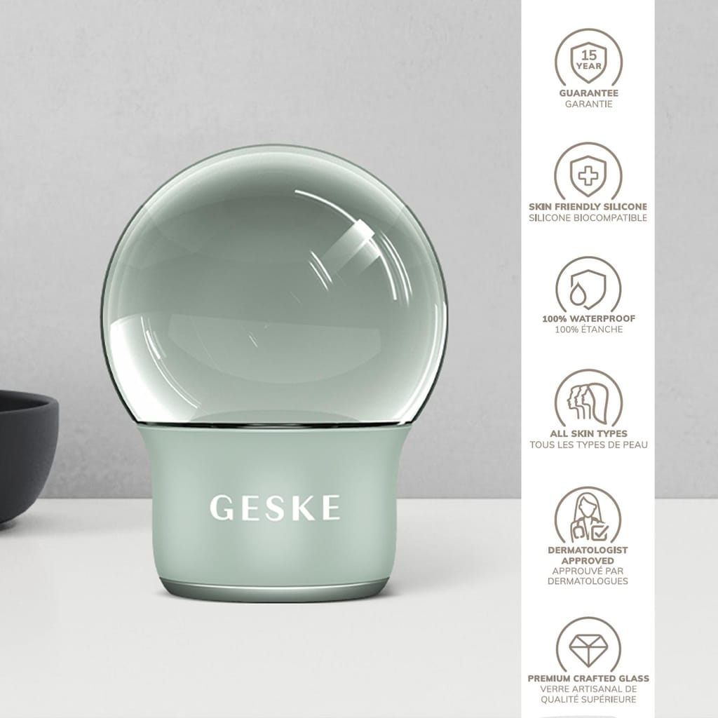 Фото товару: Масажер для обличчя і тіла GESKE Cool&Warm Face and Body Massager 7в1 green № 2