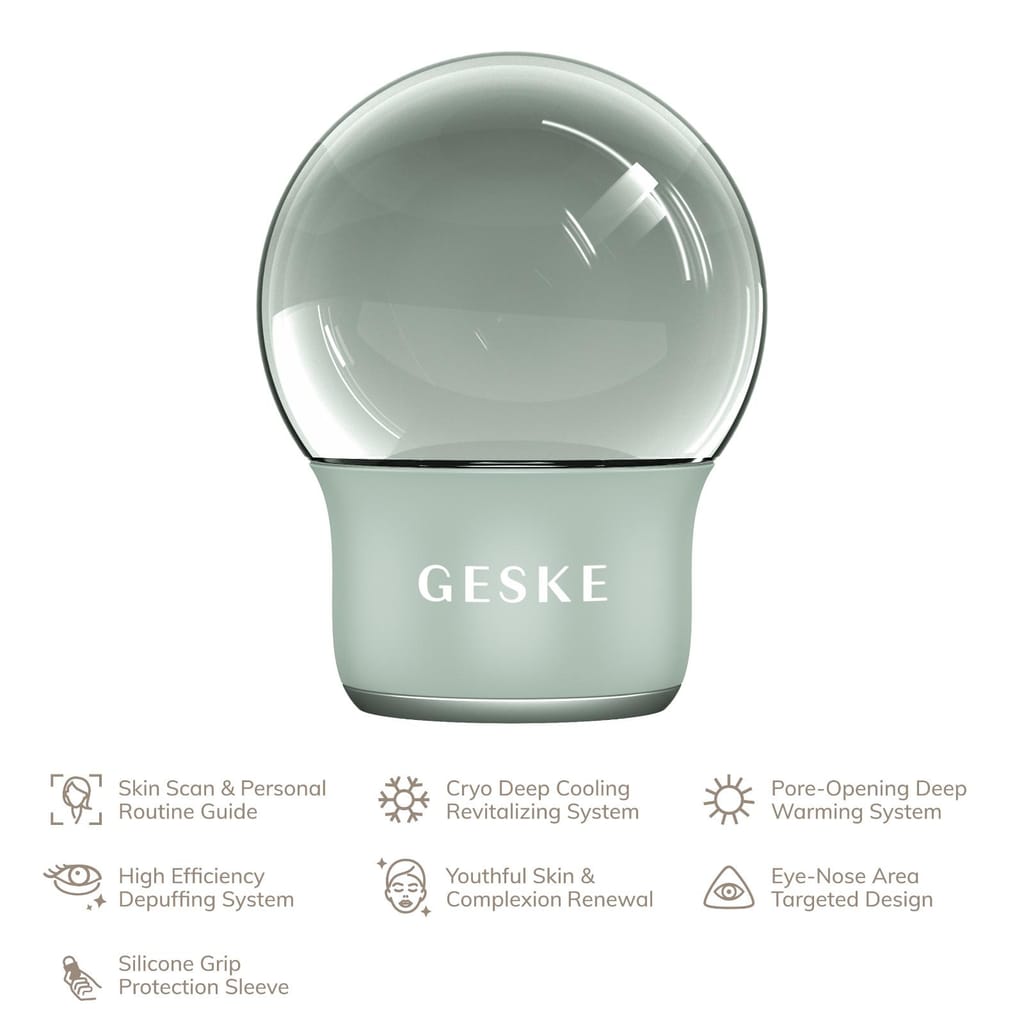 Фото товару: Масажер для обличчя і тіла GESKE Cool&Warm Face and Body Massager 7в1 green № 1