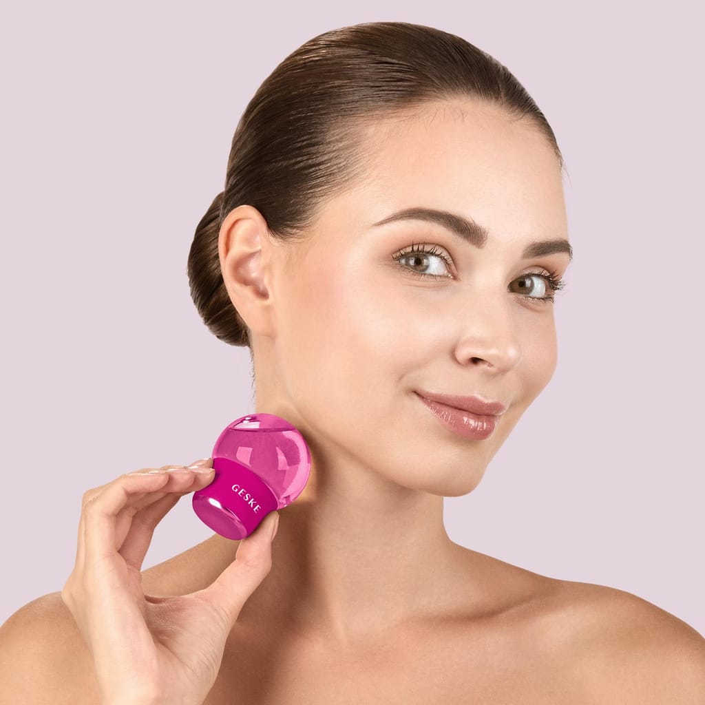 Фото товару: Масажер для обличчя і тіла GESKE Cool&Warm Face and Body Massager 7в1 magenta № 3