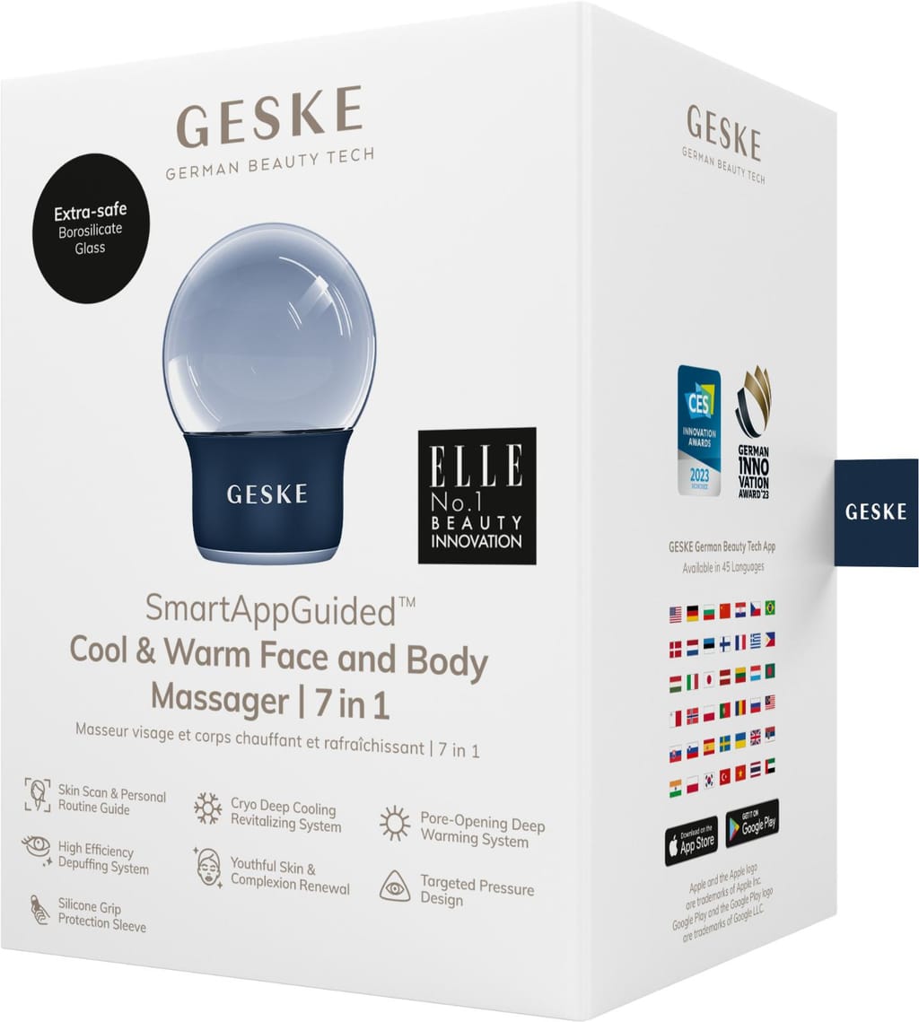 Фото товару: Масажер для обличчя і тіла GESKE Cool&Warm Face and Body Massager 7в1 midnight № 7