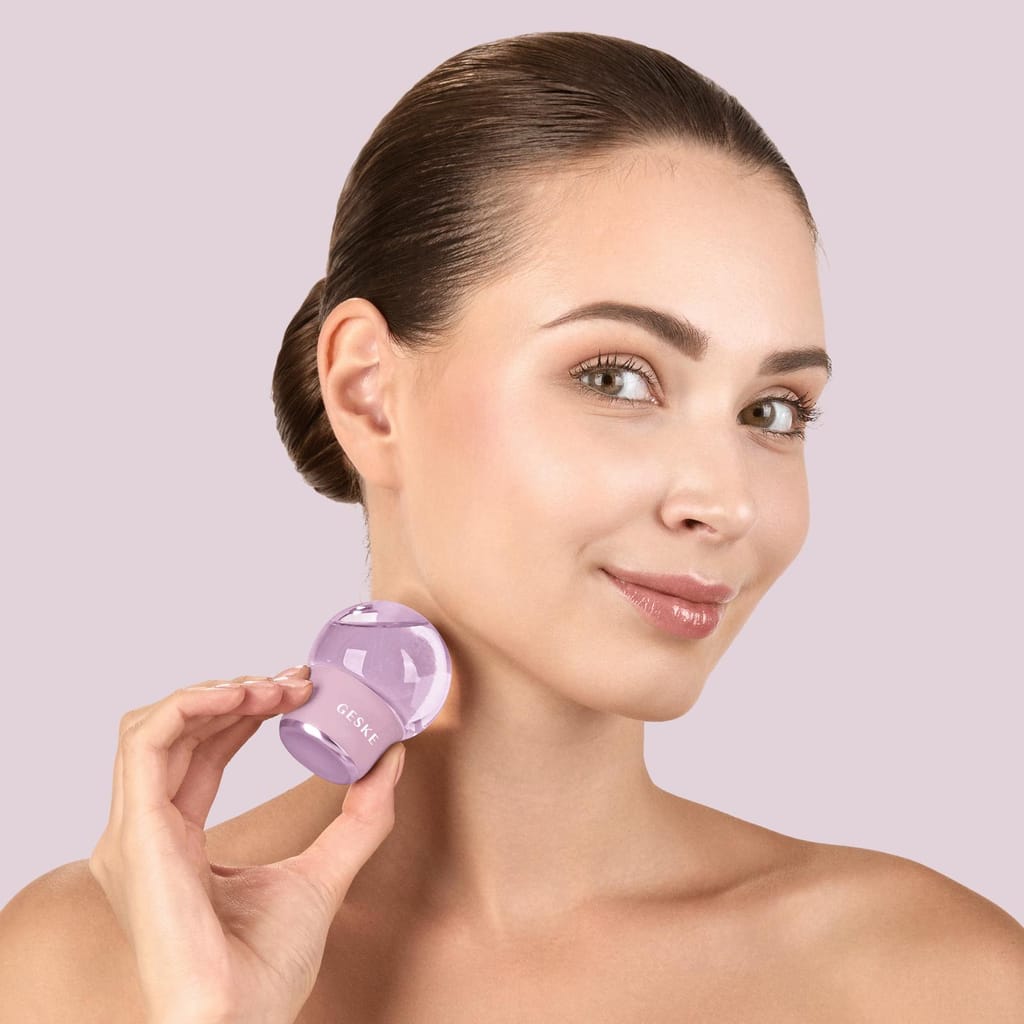 Фото товару: Масажер для обличчя і тіла GESKE Cool&Warm Face and Body Massager 7в1 pink № 3