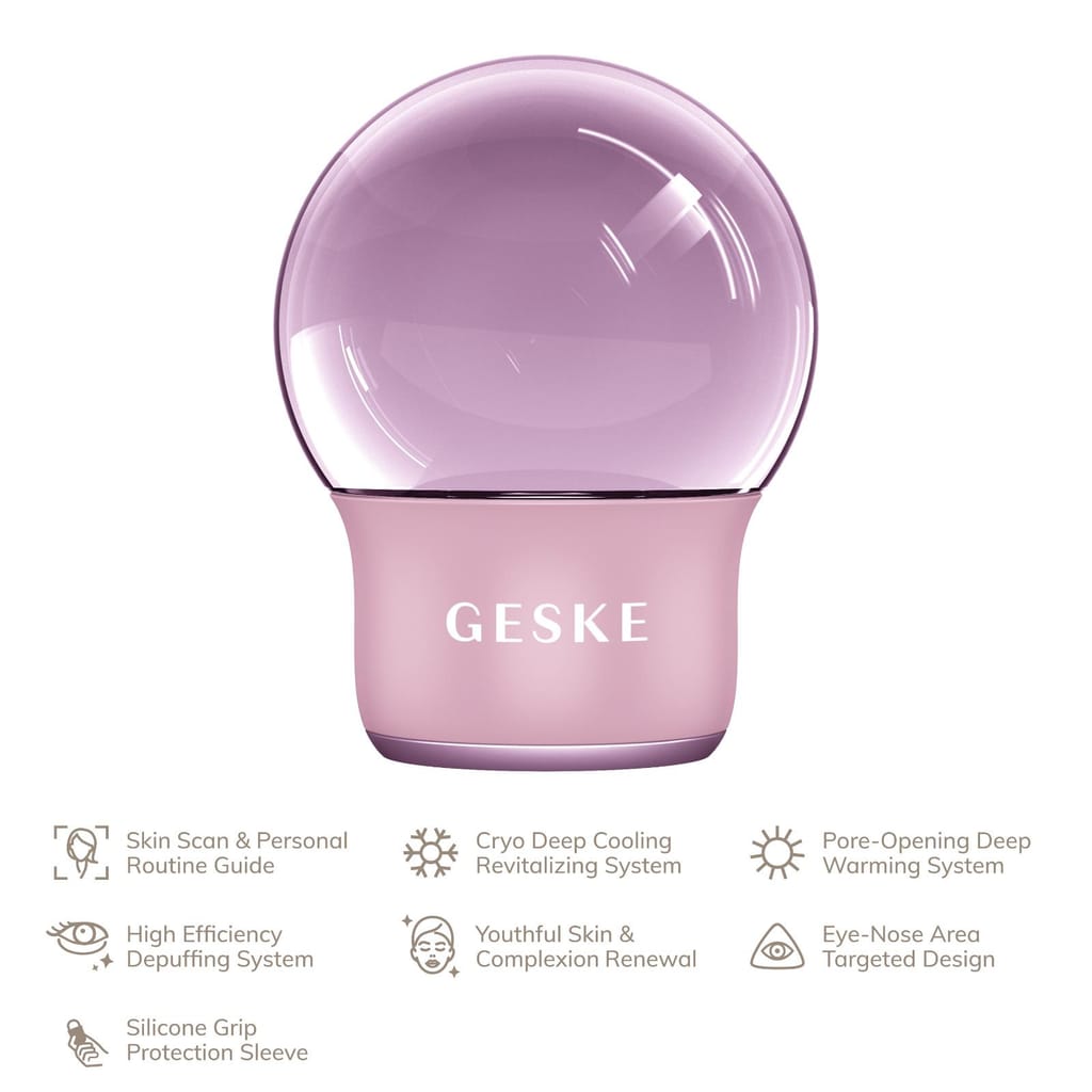 Фото товару: Масажер для обличчя і тіла GESKE Cool&Warm Face and Body Massager 7в1 pink № 1