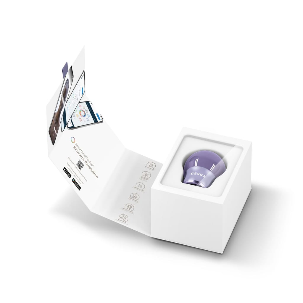 Фото товару: Масажер для обличчя і тіла GESKE Cool&Warm Face and Body Massager 7в1 purple № 8