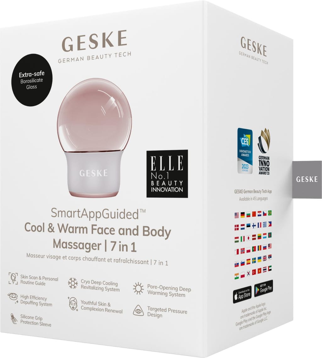 Фото товару: Масажер для обличчя і тіла GESKE Cool&Warm Face and Body Massager 7в1 starlight № 7