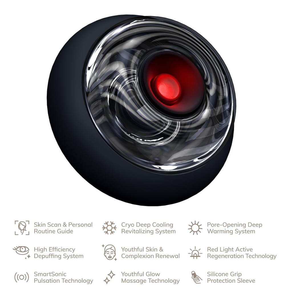 Фото товару: Масажер для обличчя та тіла GESKE Sonic Cool&Warm Face and Body Massager 9в1 black № 1
