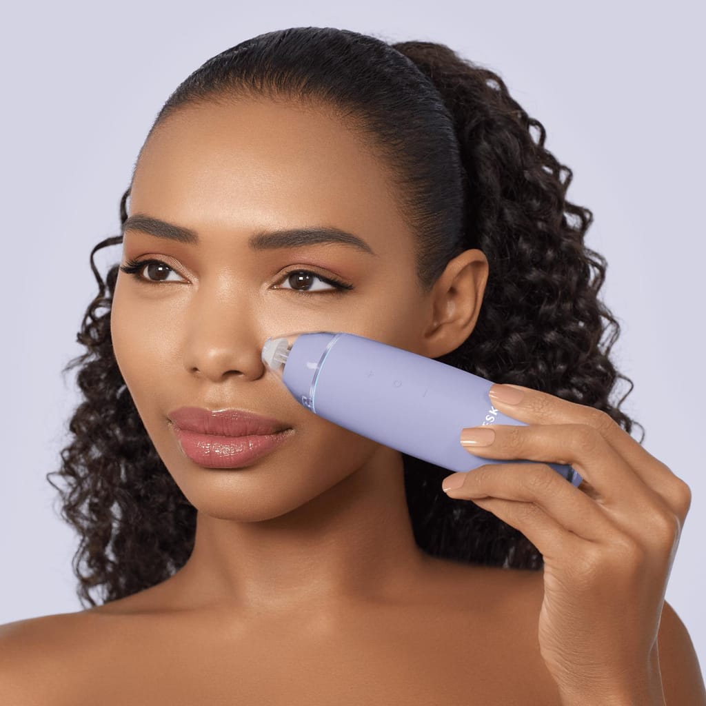 Фото товару: Мікродермабразійний пристрій для видалення чорних цяток GESKE MicroDermabrasion Blackhead Remover 7в1 purple № 3