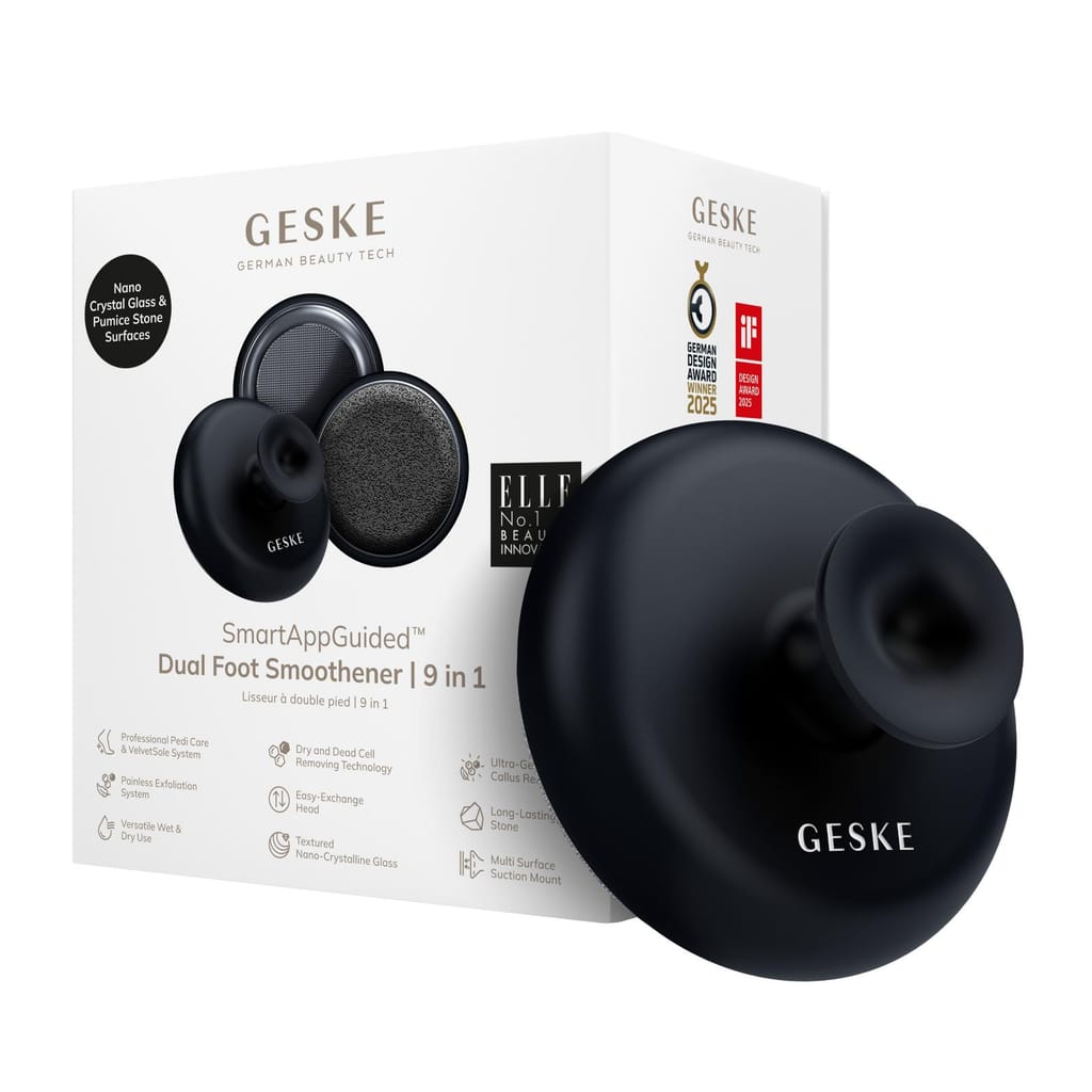 Фото товару: Набір для догляду за стопами з ручкою GESKE Dual Foot Smoothener 9в1 black № 0