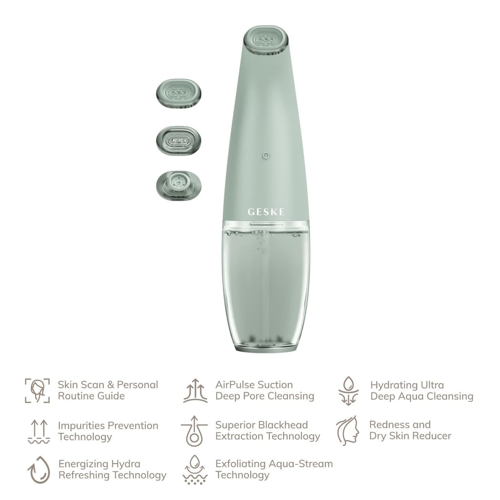 Фото товару: Очищуючий засіб для обличчя GESKE Aqua-Stream Face Cleanser 8в1 green № 1
