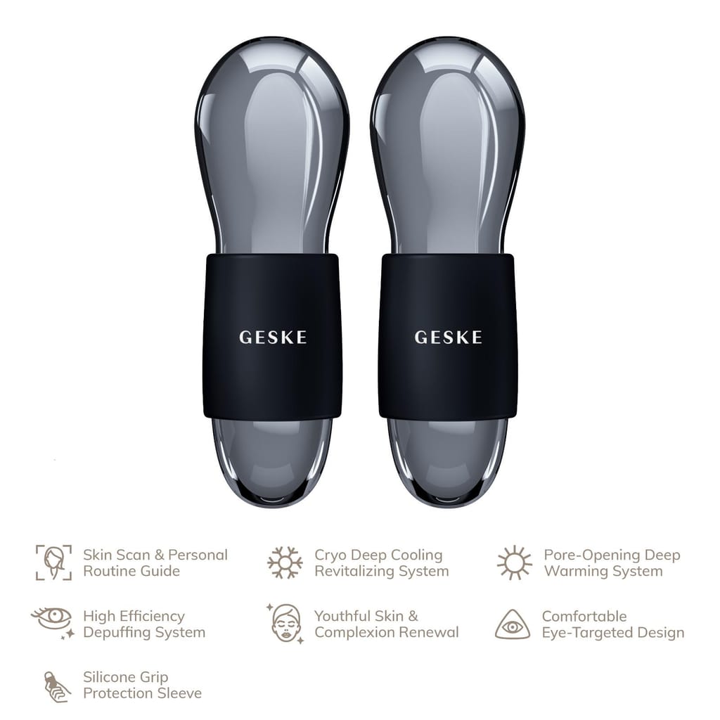 Фото товару: Подвійний масажер для очей GESKE Cool&Warm Duo Eye Massager 7в1 black № 1