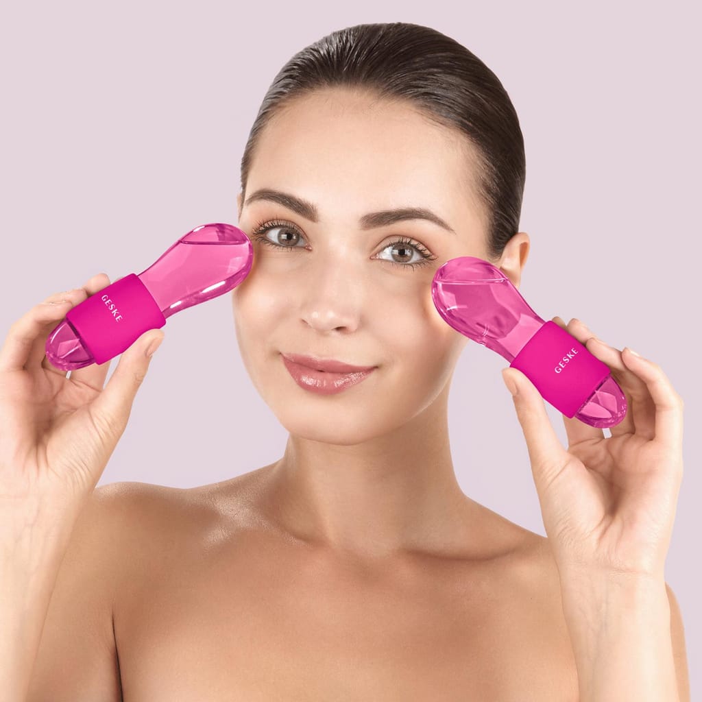 Фото товару: Подвійний масажер для очей GESKE Cool&Warm Duo Eye Massager 7в1 magenta № 3
