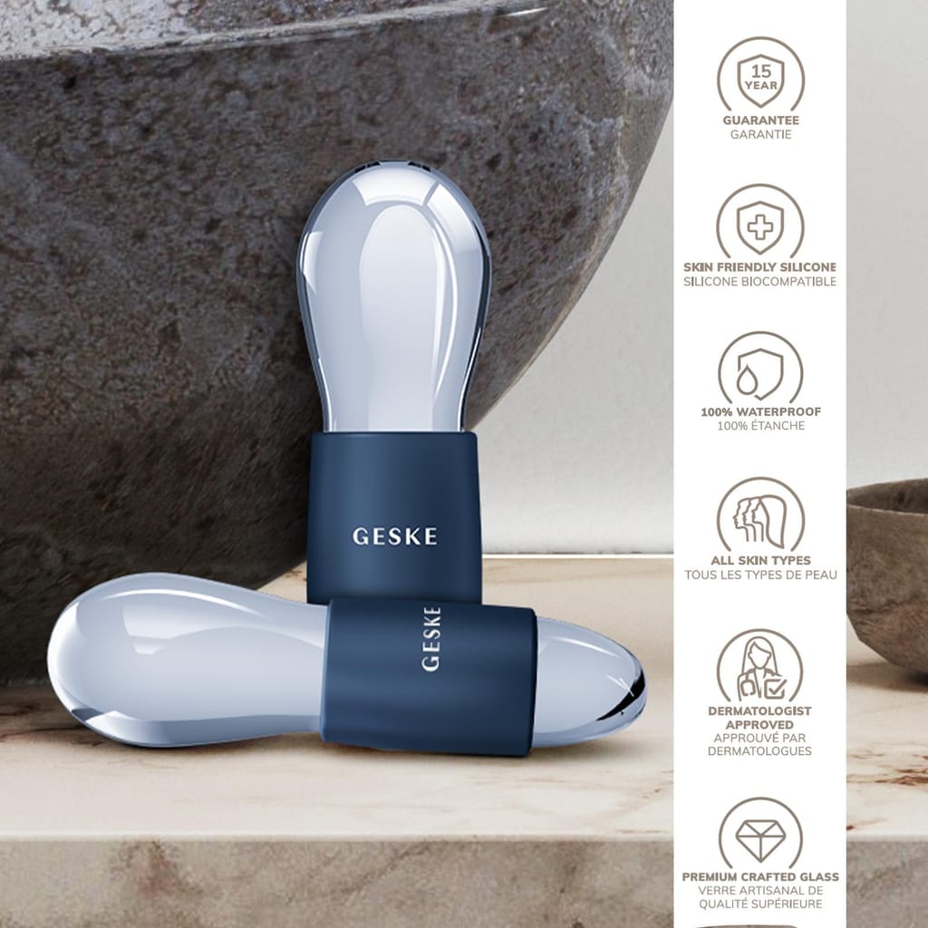 Фото товару: Подвійний масажер для очей GESKE Cool&Warm Duo Eye Massager 7в1 midnight № 2